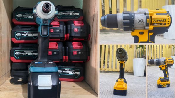 Các sản phẩm máy khoan pin cũ nổi tiếng tại Cường Huê