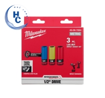 Bộ 3 đầu khẩu 1/2 SHOCKWAVE Milwaukee 49-66-7834