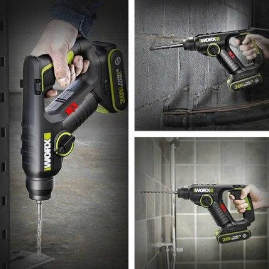 Máy khoan đục bê tông cầm tay 20V Worx WU380S