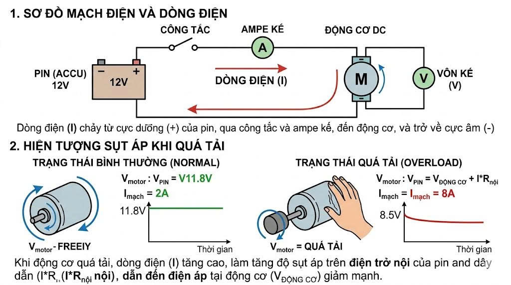 Hướng dẫn chọn dung lượng pin (Ah) và dòng xả máy khoan chuẩn nhất