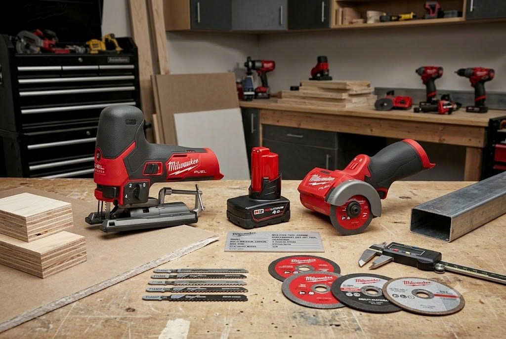 Đánh Giá Bộ Đôi Máy Cưa Sọc Milwaukee M12 FJS Và Máy Cắt Đa Năng M12 FCOT: Bậc Thầy Cắt Gọt Chuẩn Xác Cho Thợ Mộc Và Thạch Cao